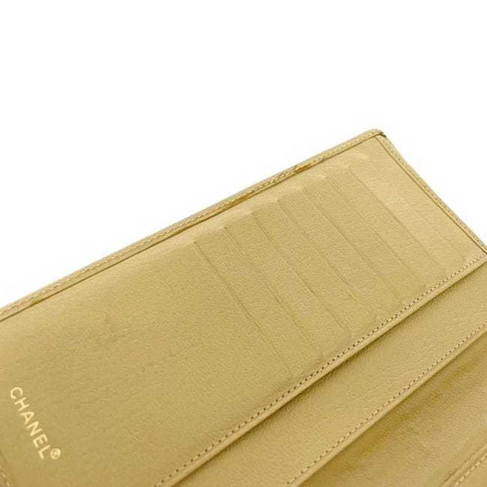Chanel Chanel Bi-fold Long Wallet Beige Coco Mark… - image 8