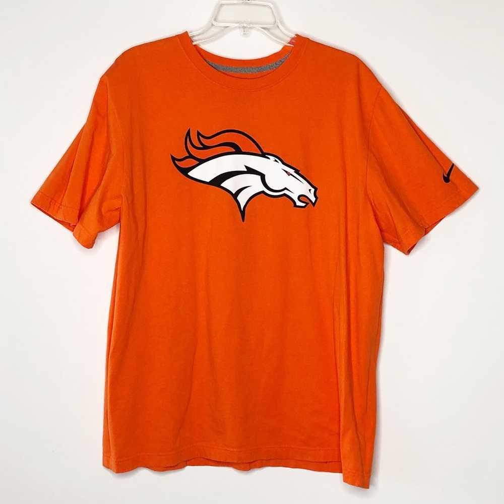Nike XXL Regular Fit Denver Broncos Orange Cotton… - image 1