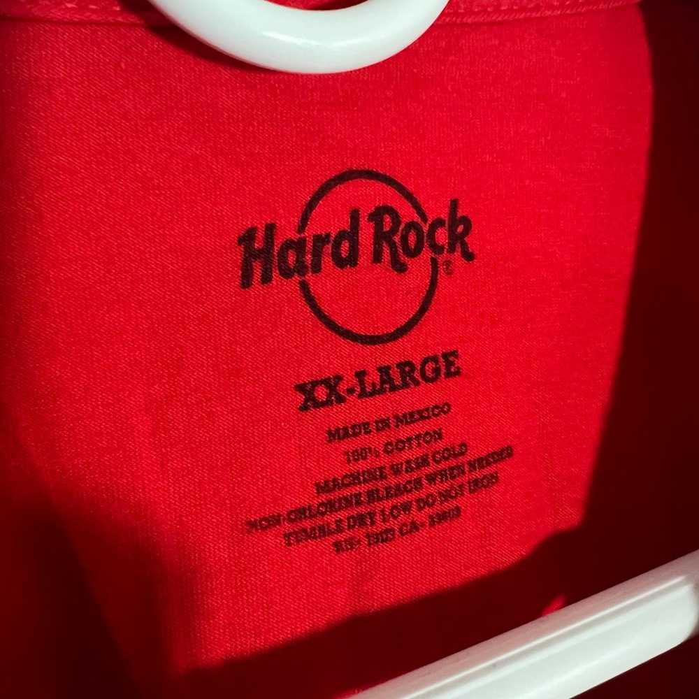 Hard Rock Cafe Tampa Florida Red White Short Slee… - image 3