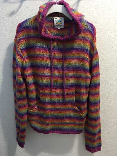 UNIF Unif lightweight rainbow pullover hoodie