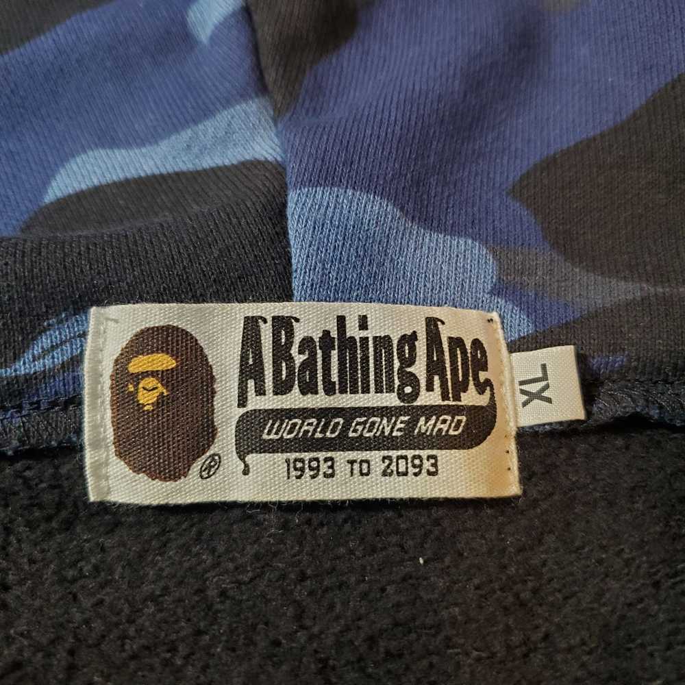 Bape Crazy Camo College Relaxed Full Zip Hoodie - image 4