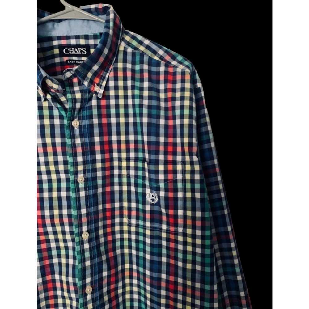 Chaps CHAPS Easy Care button down shirt multicolo… - image 7