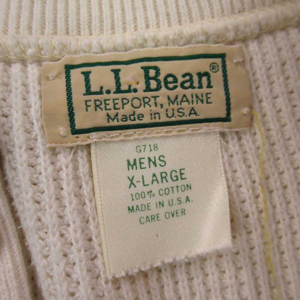 Vintage LL Bean Sweater Mens XL Long Sleeve Pullo… - image 2