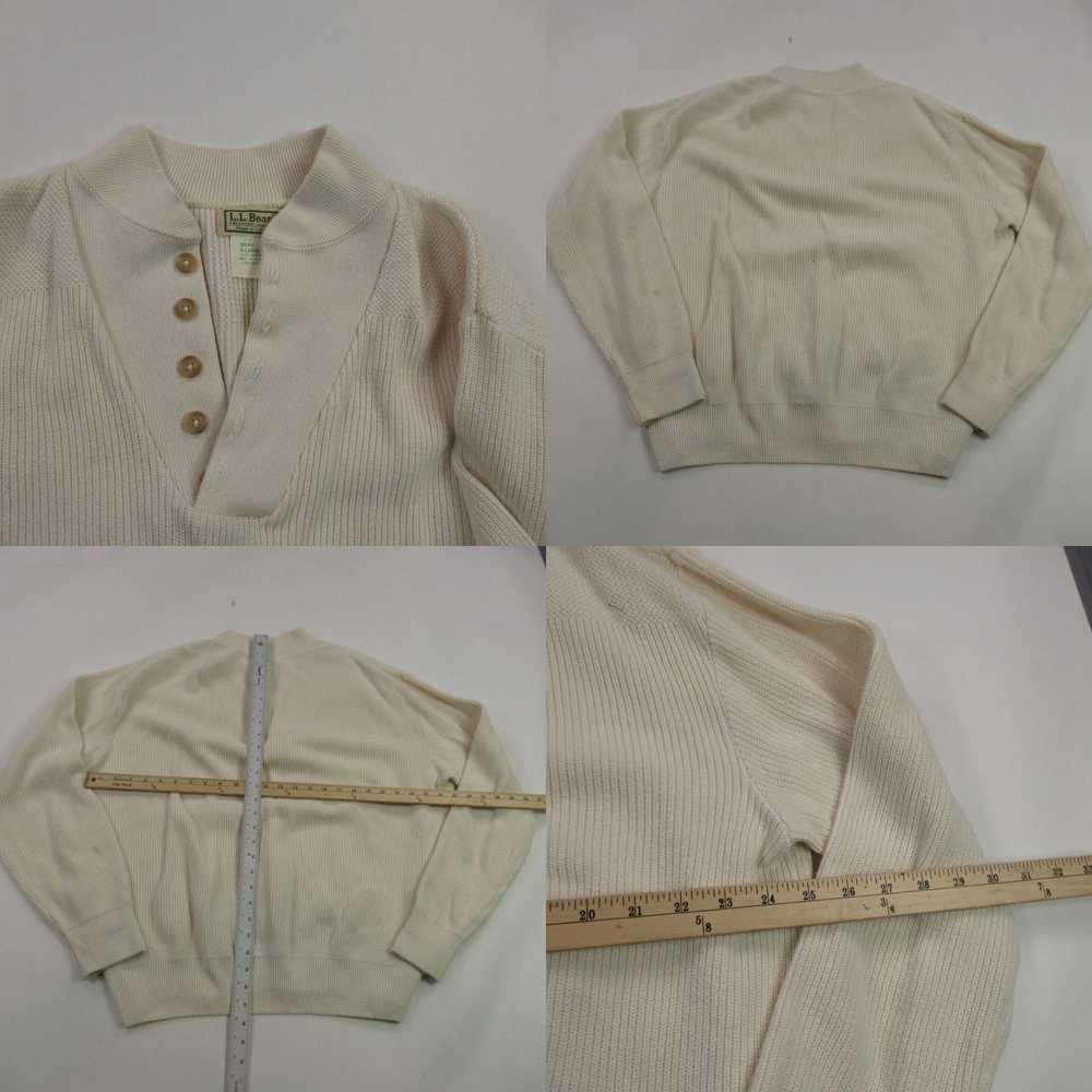 Vintage LL Bean Sweater Mens XL Long Sleeve Pullo… - image 4