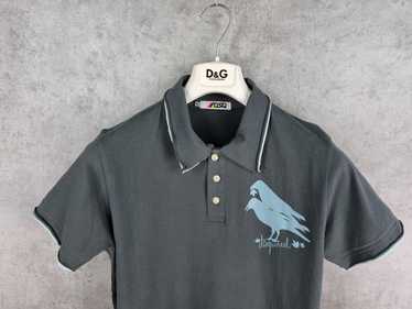 Dsquared2 Dsquared 2 Talking Birds Print Polo Tee… - image 1