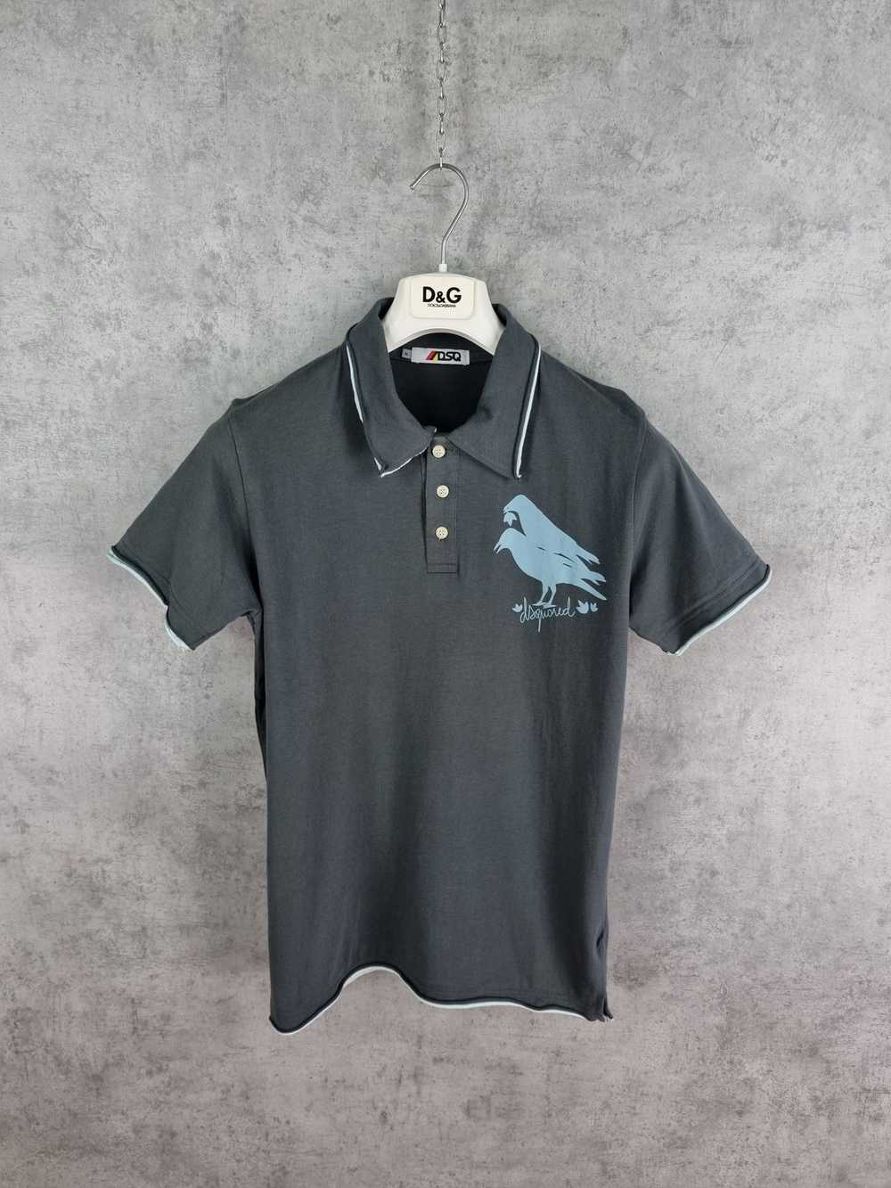 Dsquared2 Dsquared 2 Talking Birds Print Polo Tee… - image 2