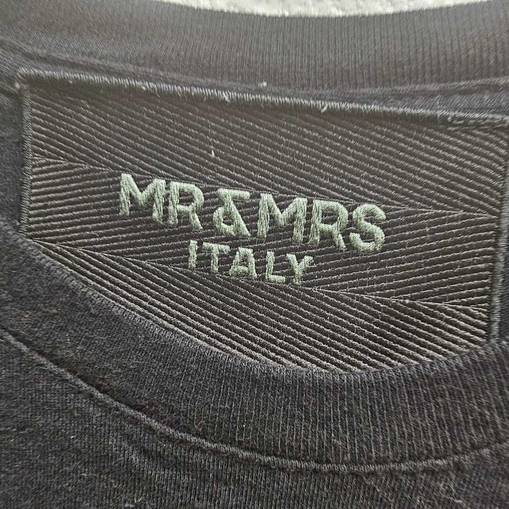 Mr & Mrs Italy Black T-shirt with Gold Embellishm… - image 5