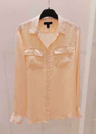 J.Crew 100% silk shirt J.Crew apricot luxury soft 