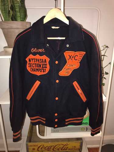 Vintage Vintage 1980 Cross Country Patched Varsity