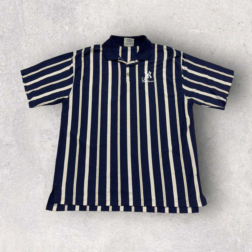 Lee × MLB × Vintage Vintage New York Yankees polo… - image 1