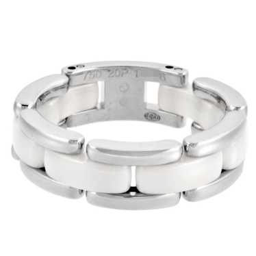 Chanel CHANEL Ultra Ring #59 K18WG White Ceramic … - image 1