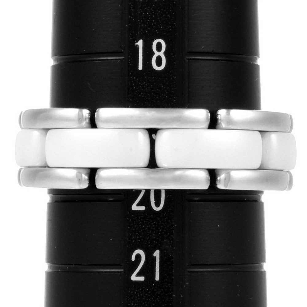 Chanel CHANEL Ultra Ring #59 K18WG White Ceramic … - image 7