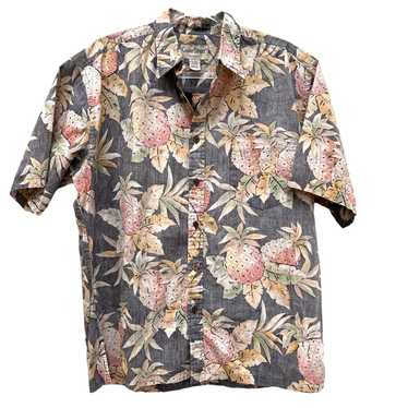 Hawaiian Shirt Cooke Street Reverse Print Pineappl
