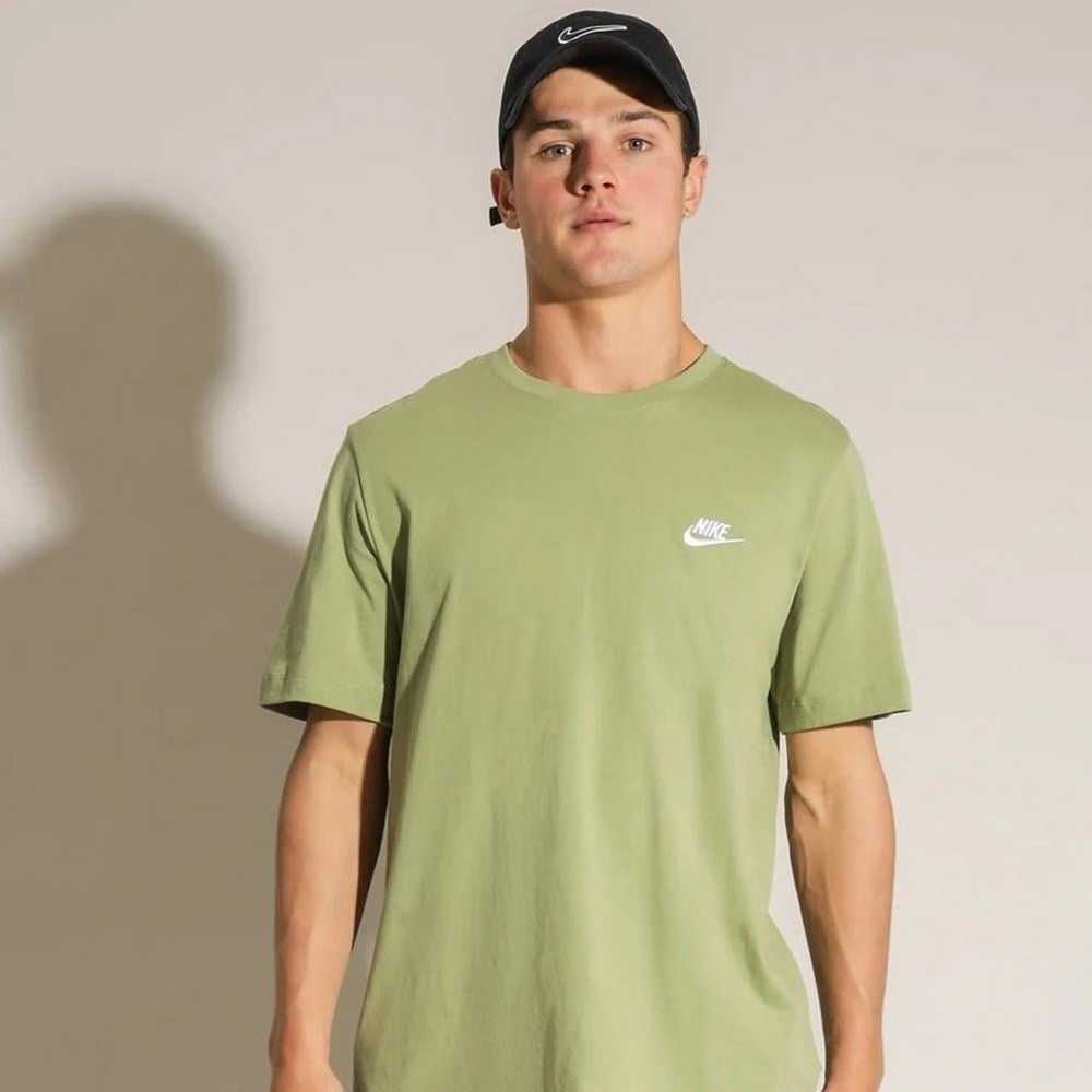 Mens Green Nike Sportswear Club T-Shirt - image 2