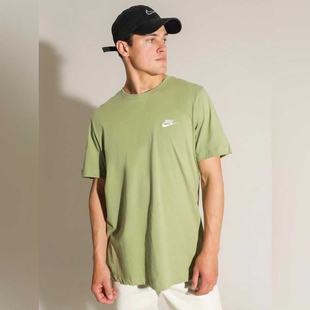 Mens Green Nike Sportswear Club T-Shirt - image 3