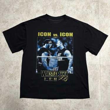 Hulk Hogan The Rock Wrestlemania 18 WWE WWF T-Shir