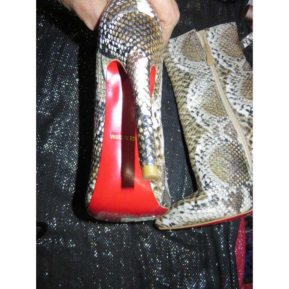 Other Python Embossed Faux Vegan Leather Stiletto… - image 11