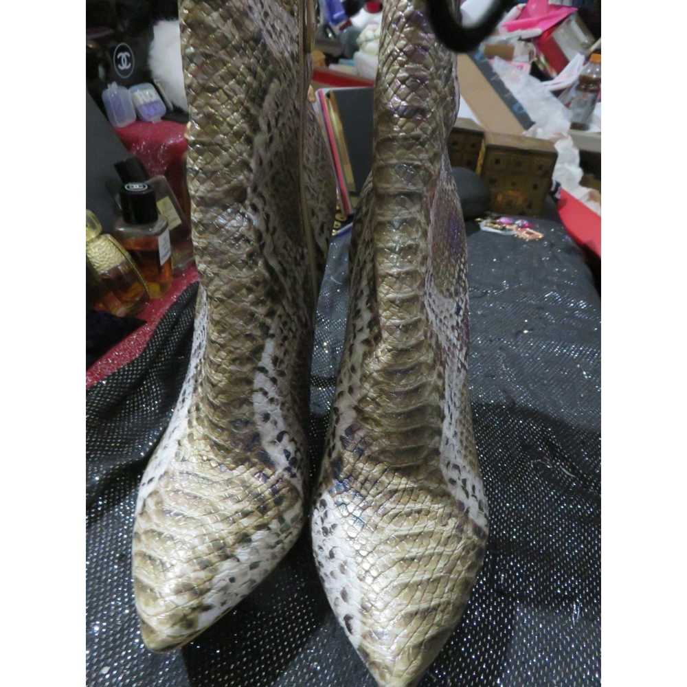 Other Python Embossed Faux Vegan Leather Stiletto… - image 2