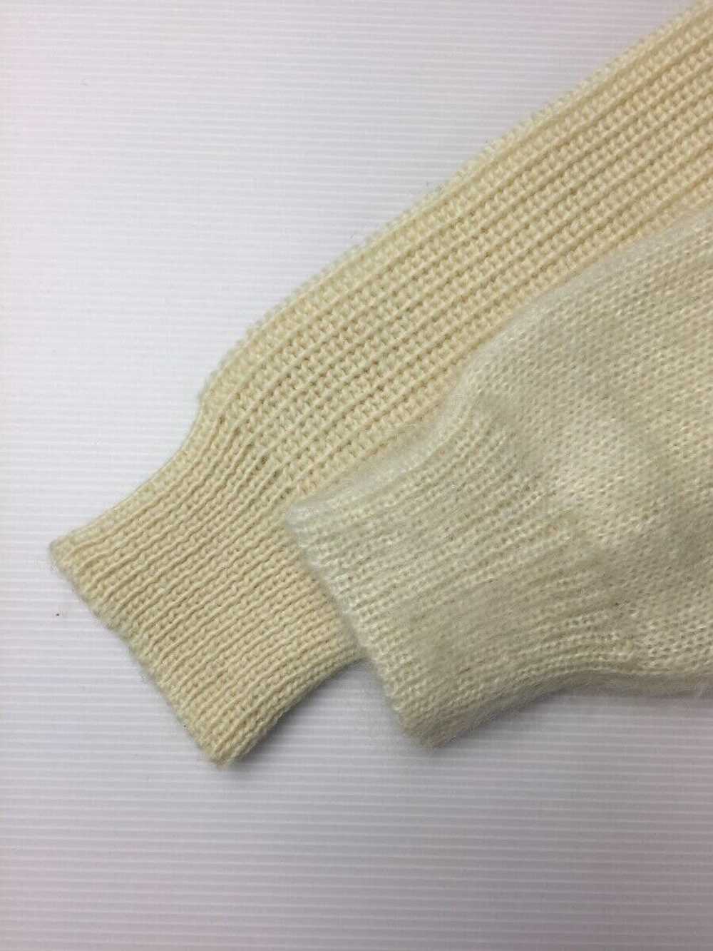 Undercover Hybrid Mohair Patchwork Knit Sweater - image 3