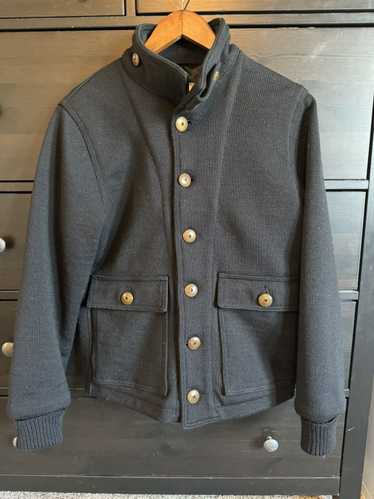 Dehen 1920 Submariner Sweater Coat - Black
