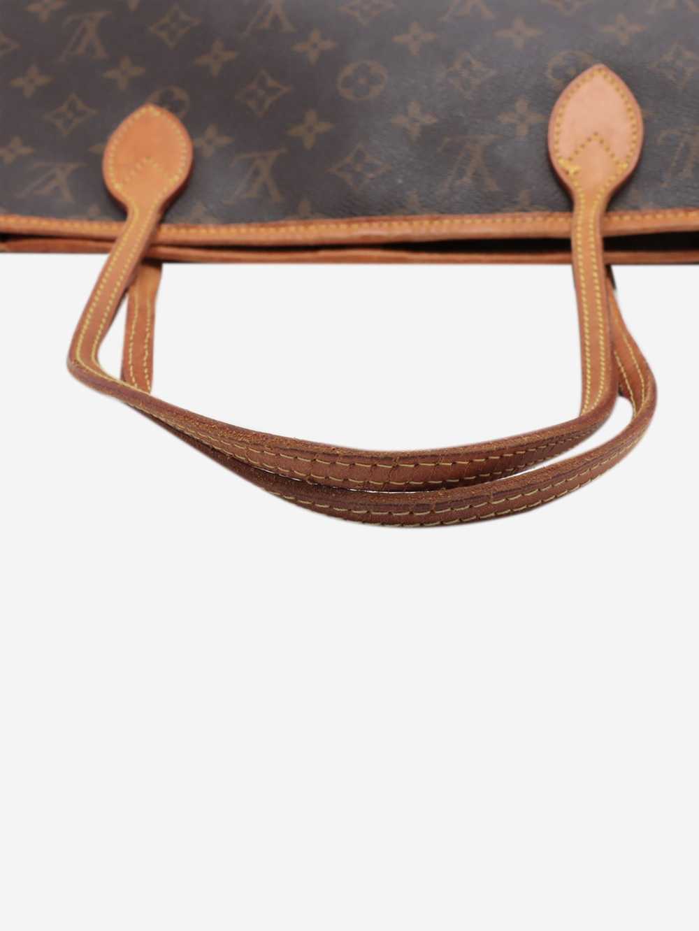 Louis Vuitton Brown 2007 Neverfull monogram MM to… - image 5