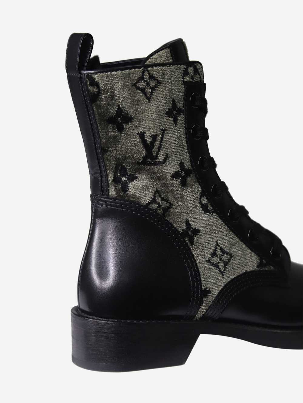 Louis Vuitton Black Metropolis ranger boots - siz… - image 4