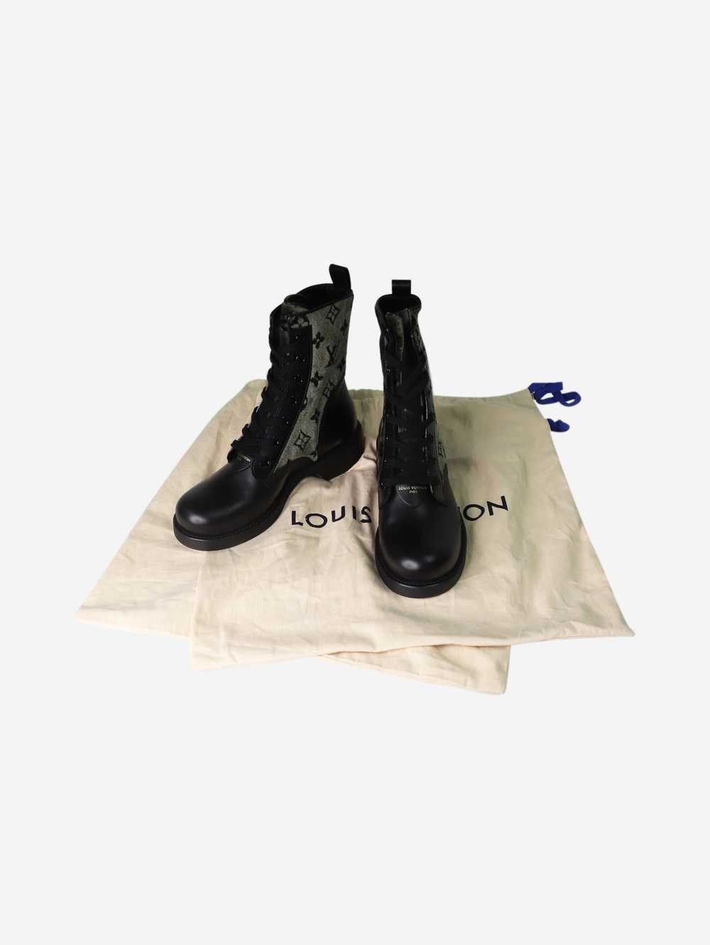 Louis Vuitton Black Metropolis ranger boots - siz… - image 5