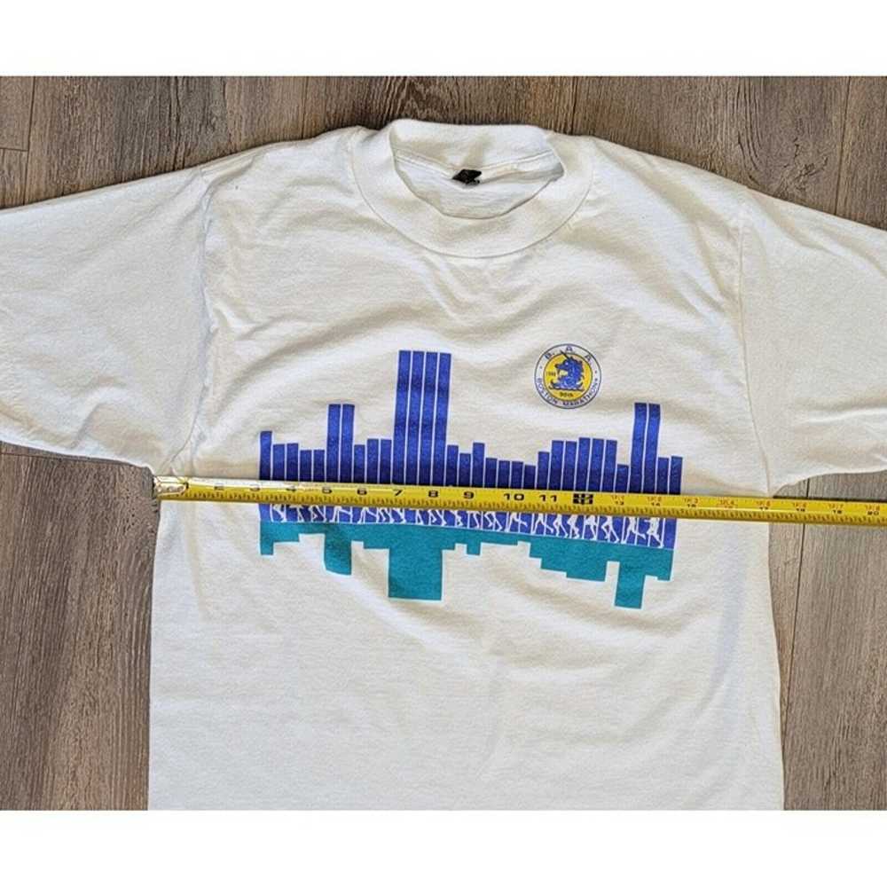 Vtg 1986 Boston Marathon White Single Stitch T-Sh… - image 9