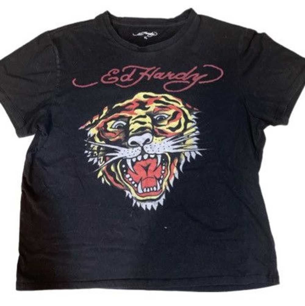 Ed Hardy Black ed hardy tiger tee - image 1