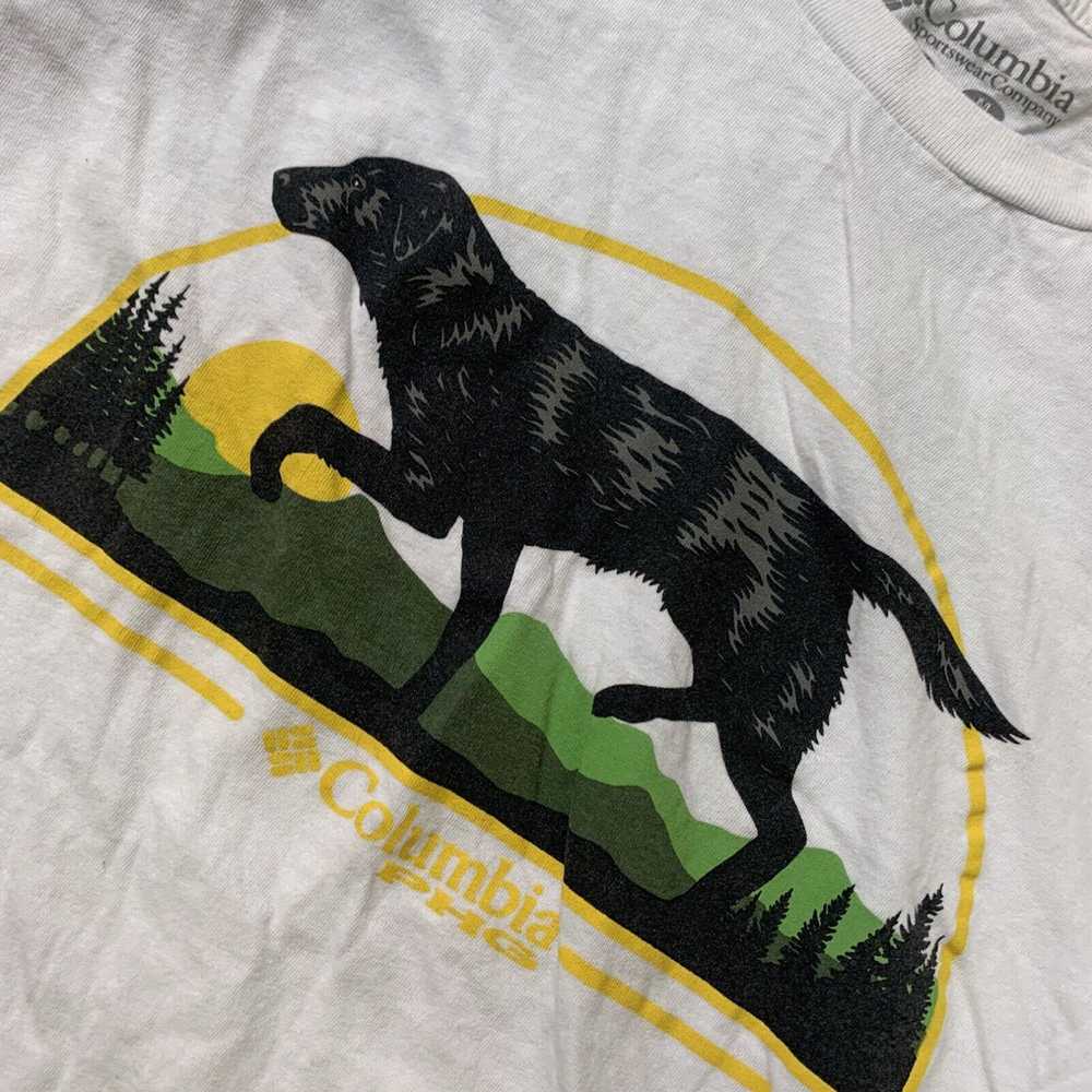 Vintage Adult Columbia Sportswear Tshirt M Dog Gr… - image 3