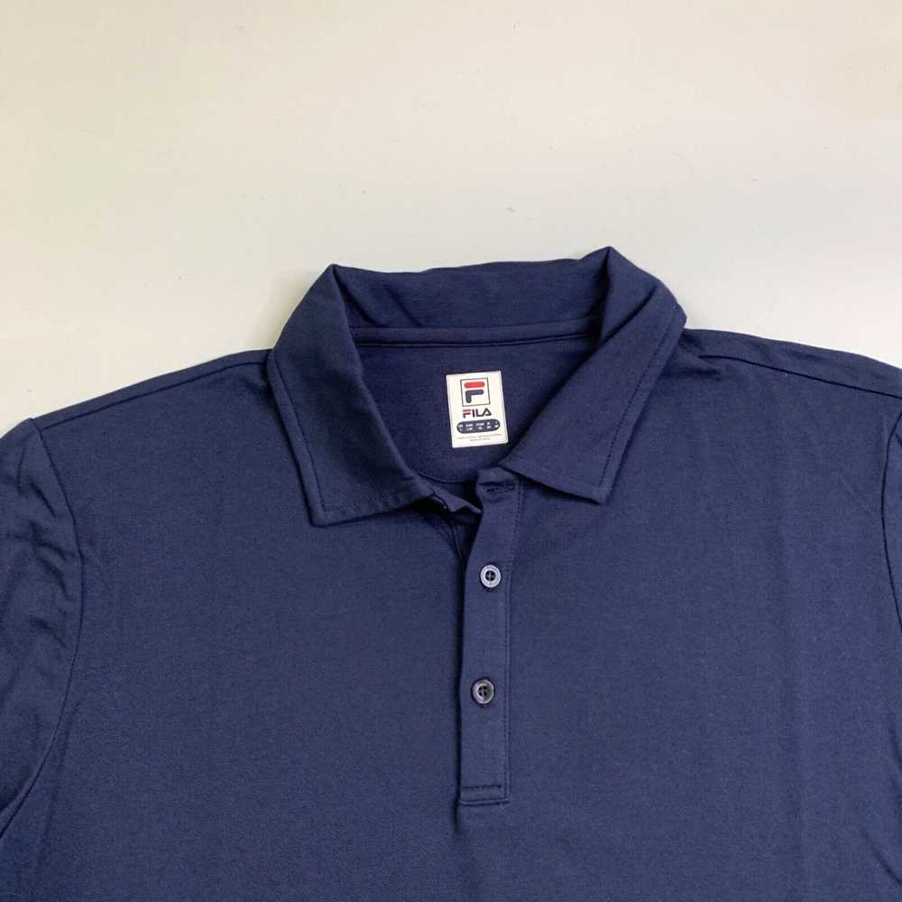 Fila Mens Fila Polo Shirt Navy Blue Large Active … - image 3