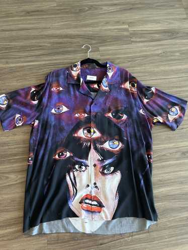 Rhude Rhude eyes print bowling shirt