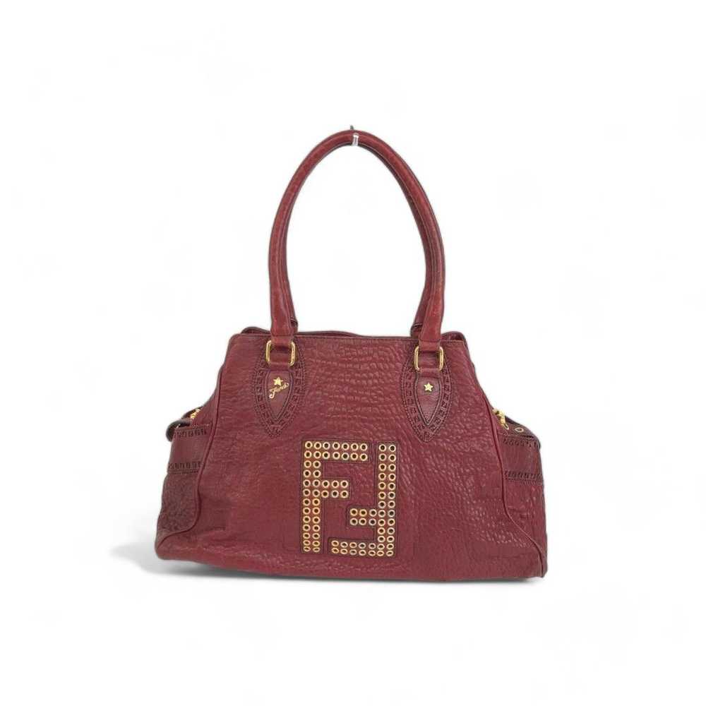 Fendi Fendi - Etnico handbag red leather shoulder… - image 1