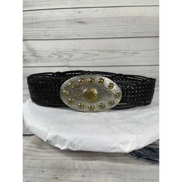 Chicos Chicos Braided Leather Belt Womens Black Me