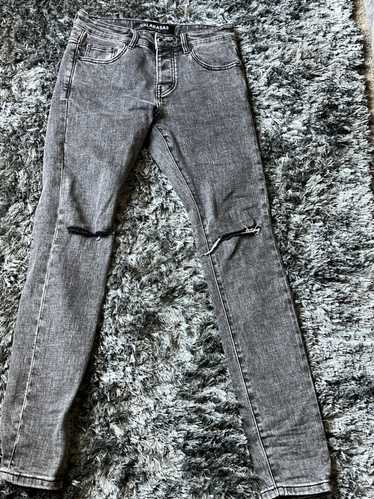 Men's Valabasas Distressed Cargo Skinny Straps Zippers hot Jeans Pants Size 34 34x30