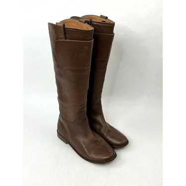 Frye Frye Paige Tall Leather Riding BootS Tobacco 
