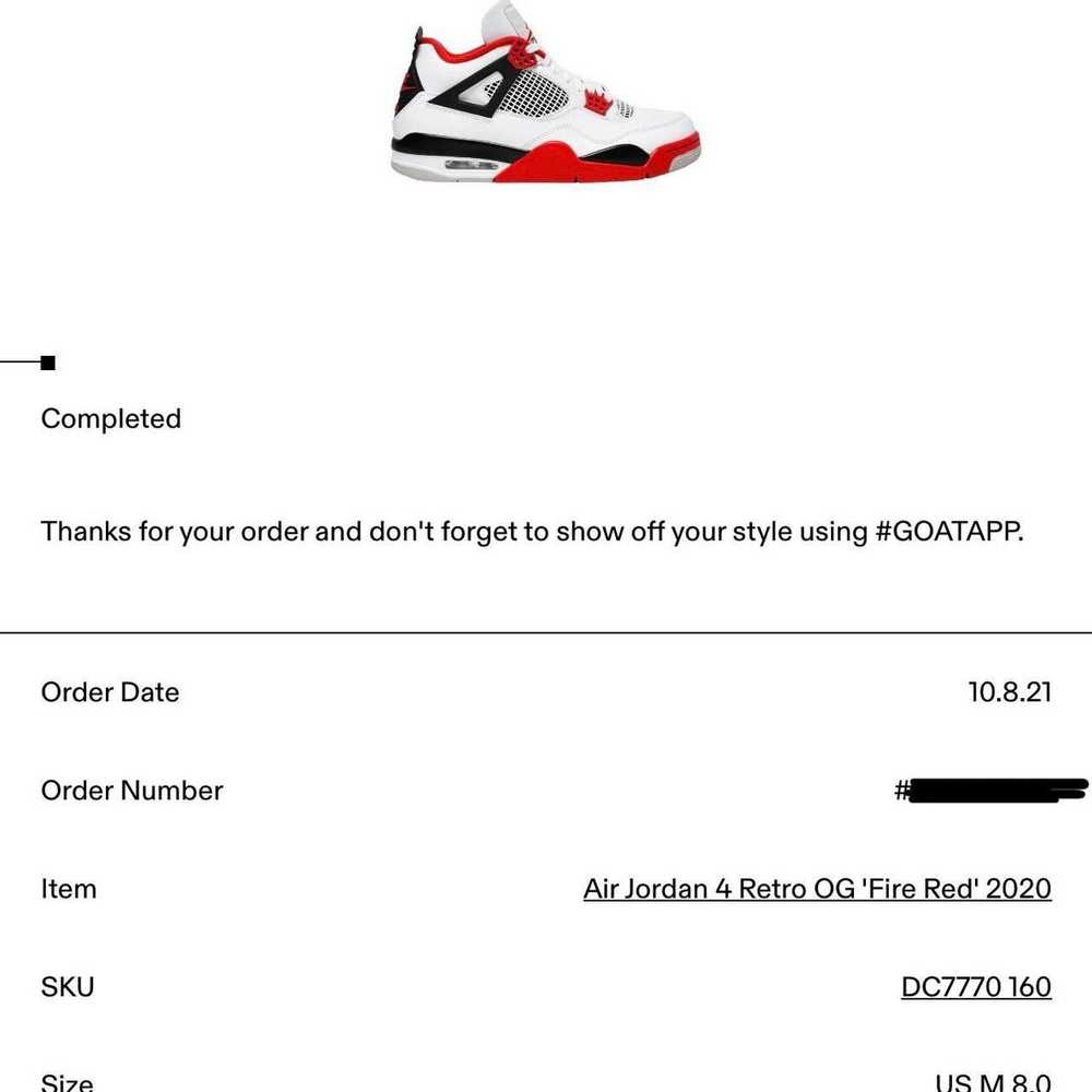 Jordan Brand × Nike Air Jordan 4 Retro OG 'Fire R… - image 9