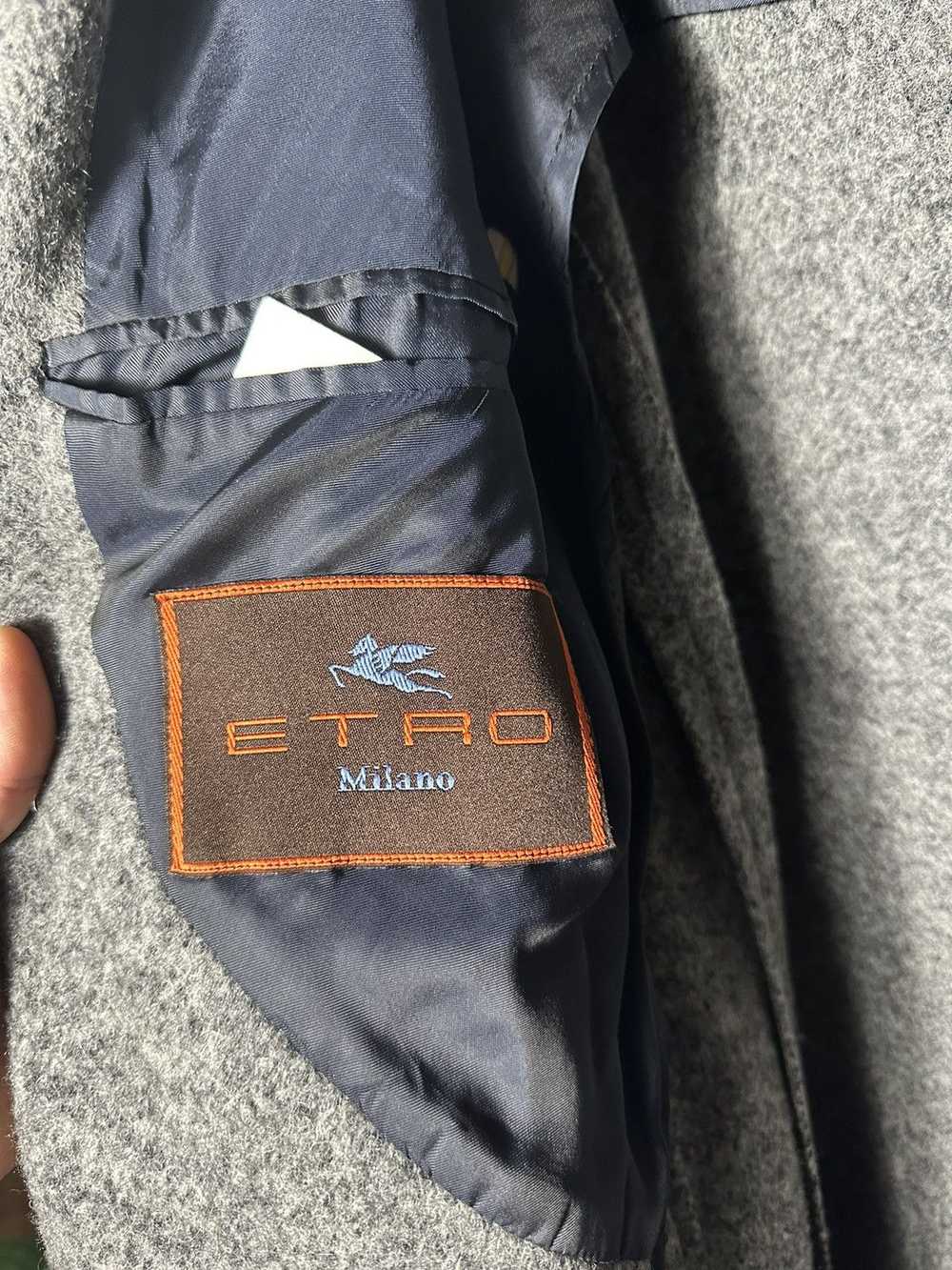 Etro × Italian Designers Mens Wool Coat Etro Made… - image 8