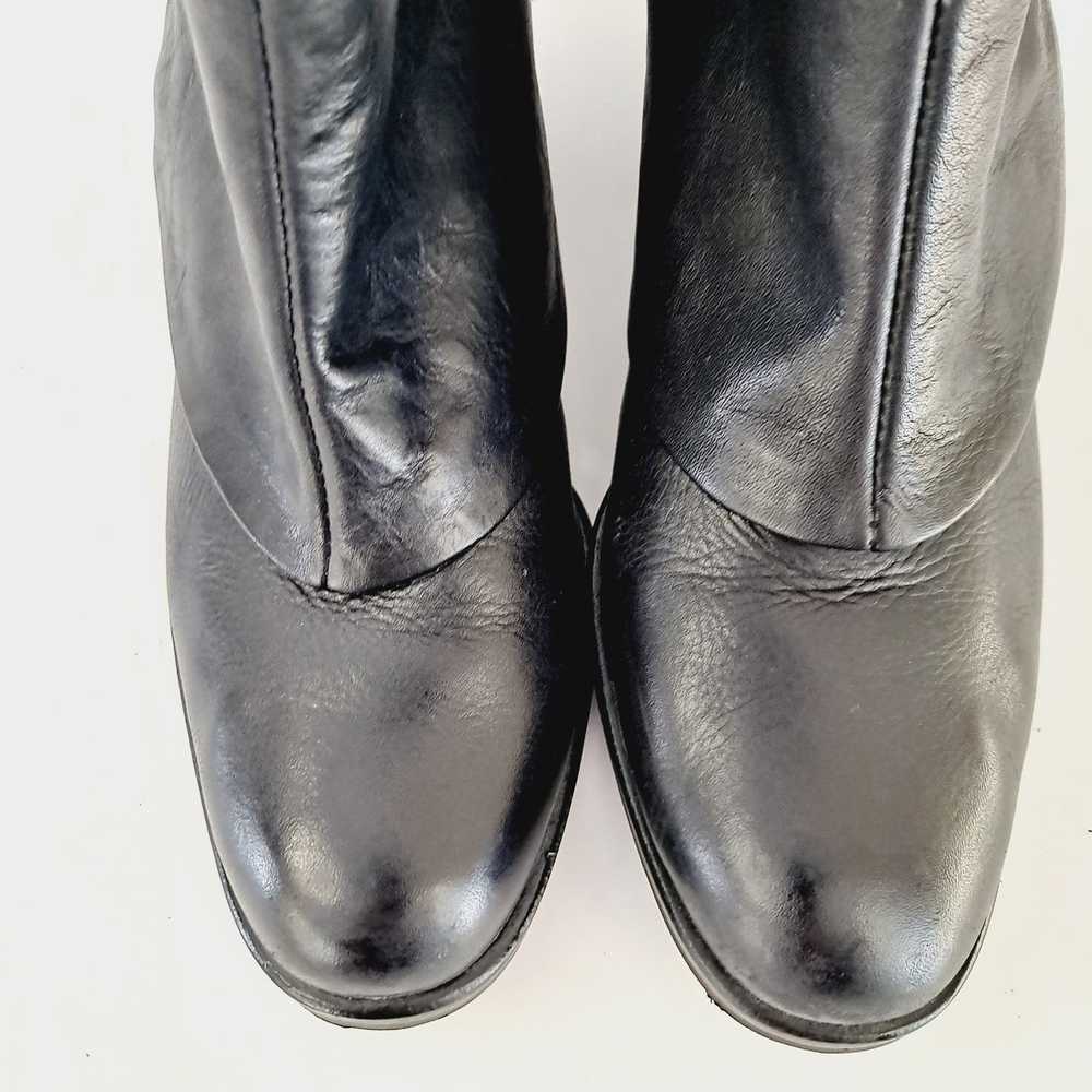 Matisse Cowboy Boots Foldover Black Leather Size … - image 6