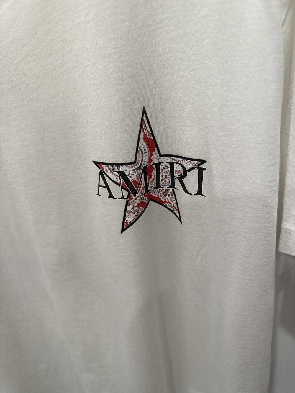 Amiri Amiri tee shirt SS/22 red bandana star - image 3