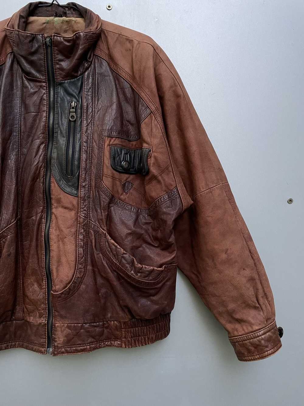 Italian Designers × Leather Jacket × Vintage Vint… - image 5