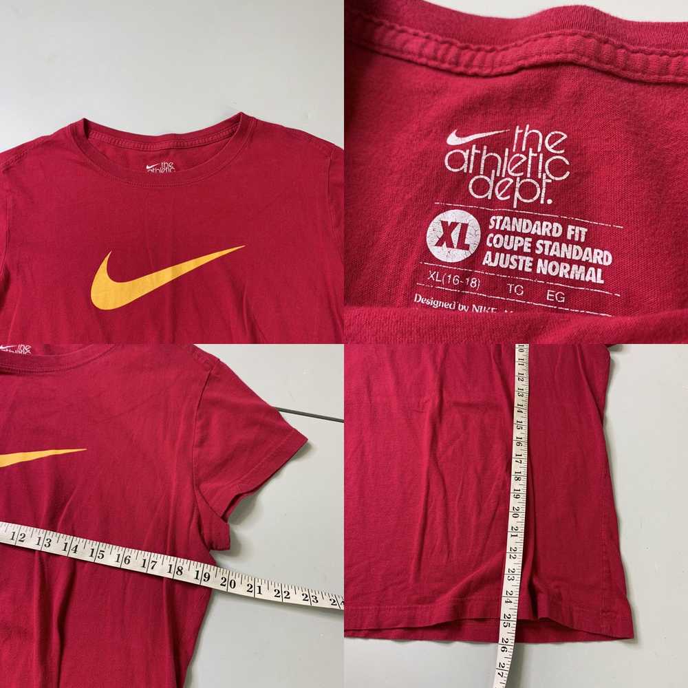 Nike Womens Nike Tshirt Pink Yellow Graphic XL Ac… - image 4