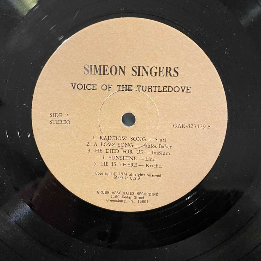 Blank Simeon Singers - Voice Of The Turtledove LP… - image 4