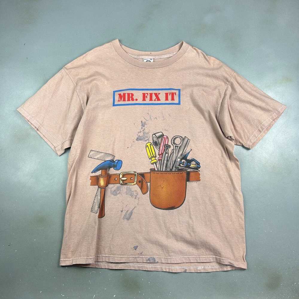 Delta VINTAGE 90s Mr. Fix It Tool Bet Brown Over-… - image 1