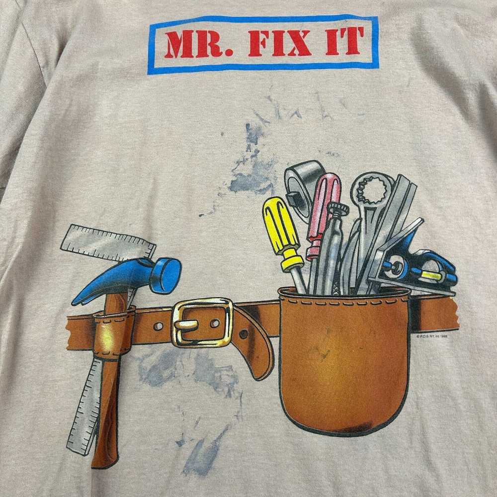 Delta VINTAGE 90s Mr. Fix It Tool Bet Brown Over-… - image 3