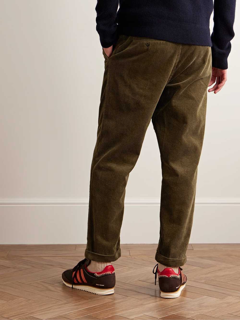 Alex Mill Tapered Pleated Cotton-Corduroy Trousers - image 9