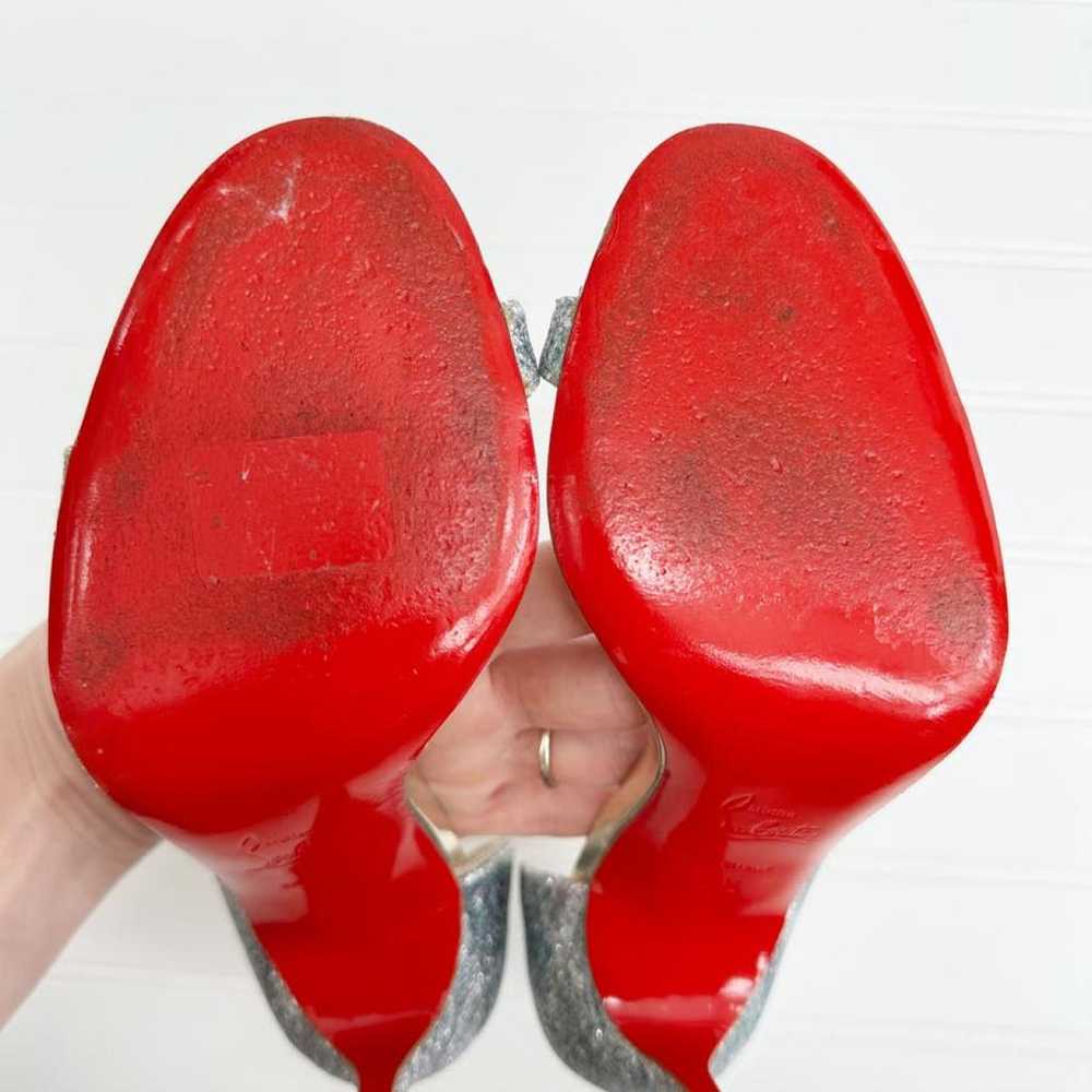 Christian Louboutin Glitter heels - image 10