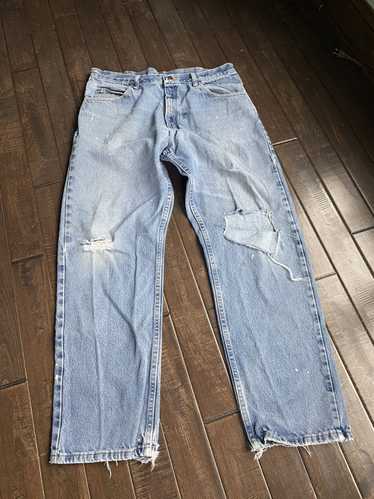 Wrangler vintage distressed wrangler jeans - image 1