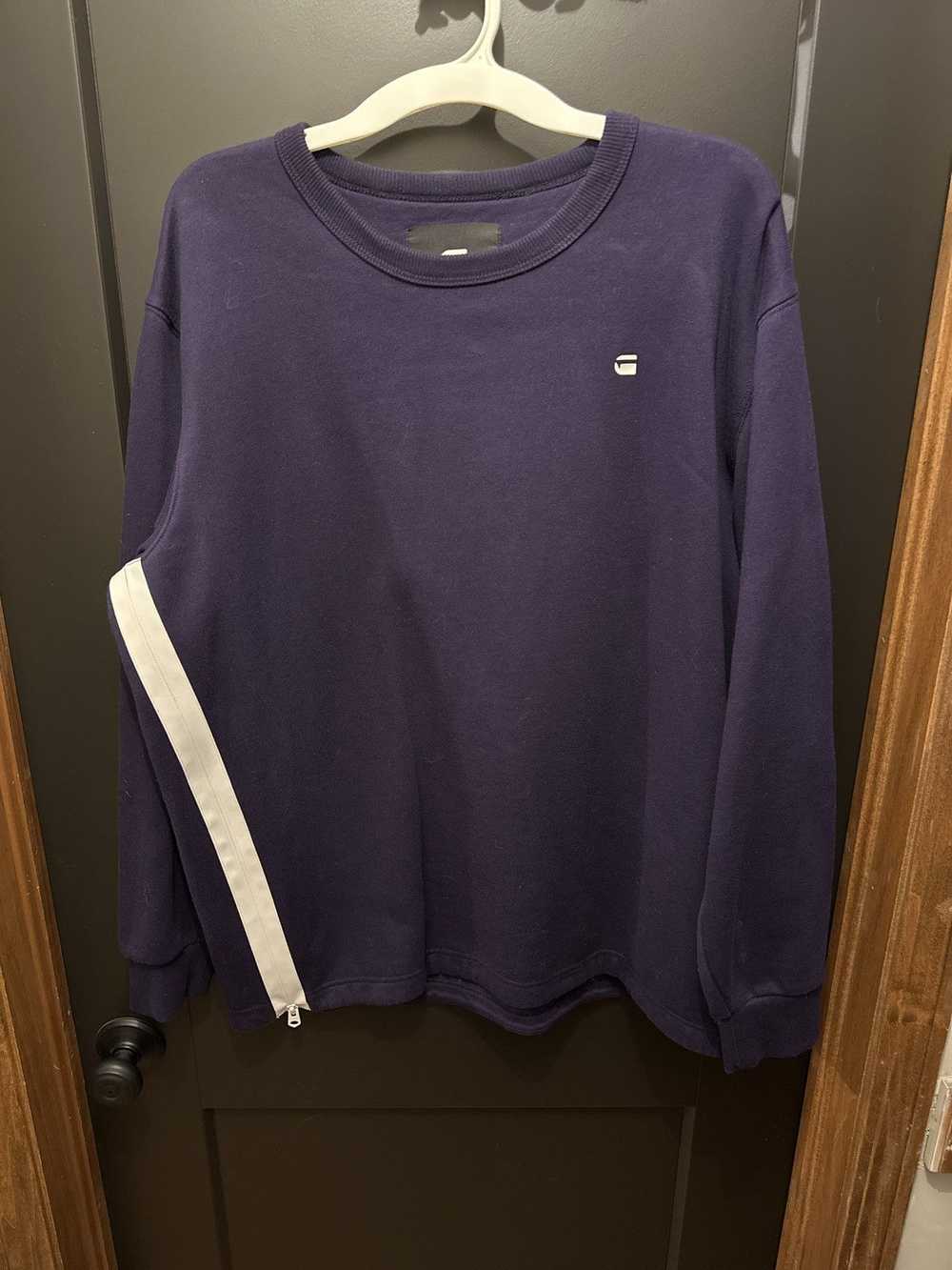 Gstar G•Star Raw SideZip Crewneck Purple XL - image 1