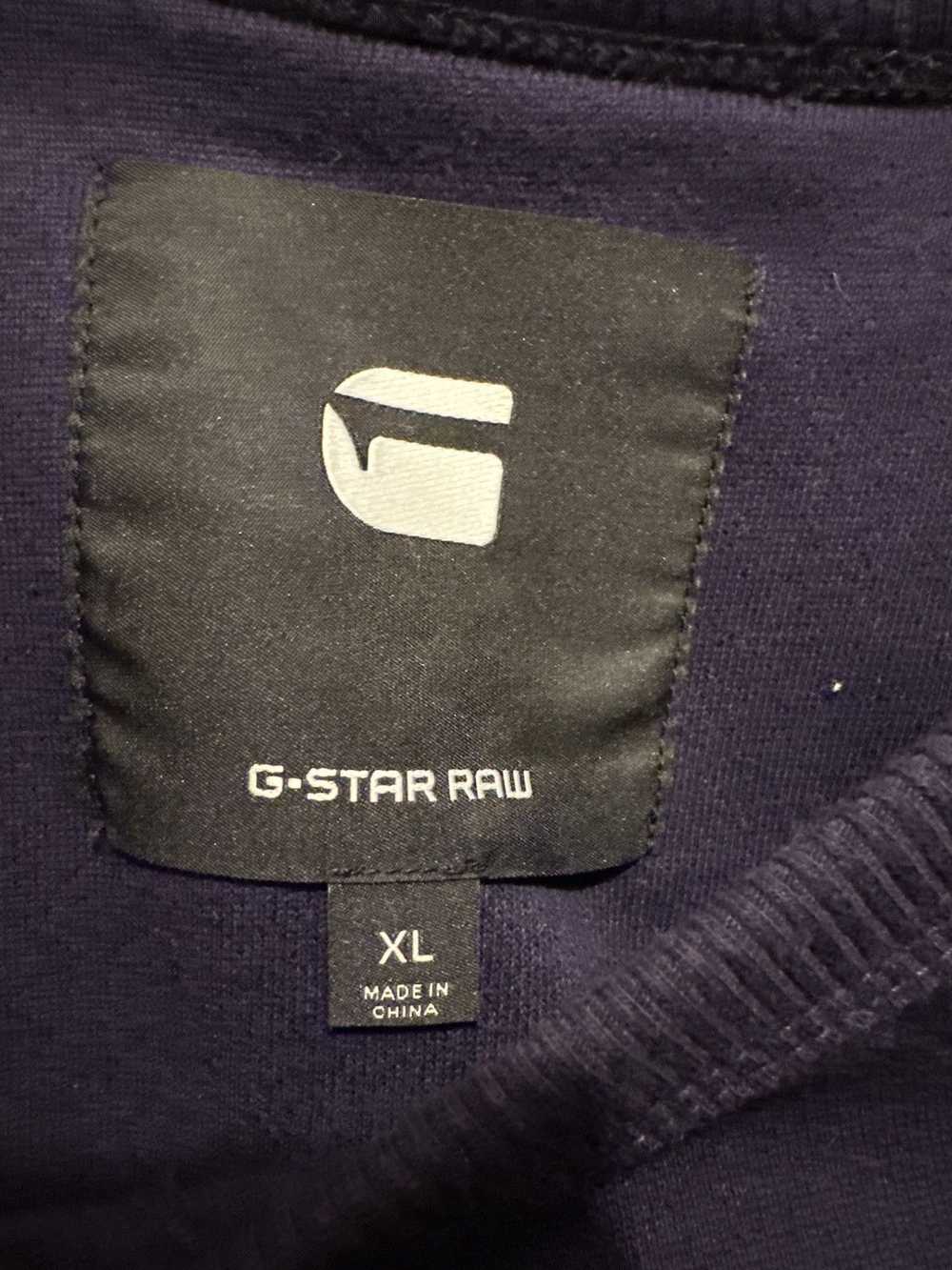 Gstar G•Star Raw SideZip Crewneck Purple XL - image 4